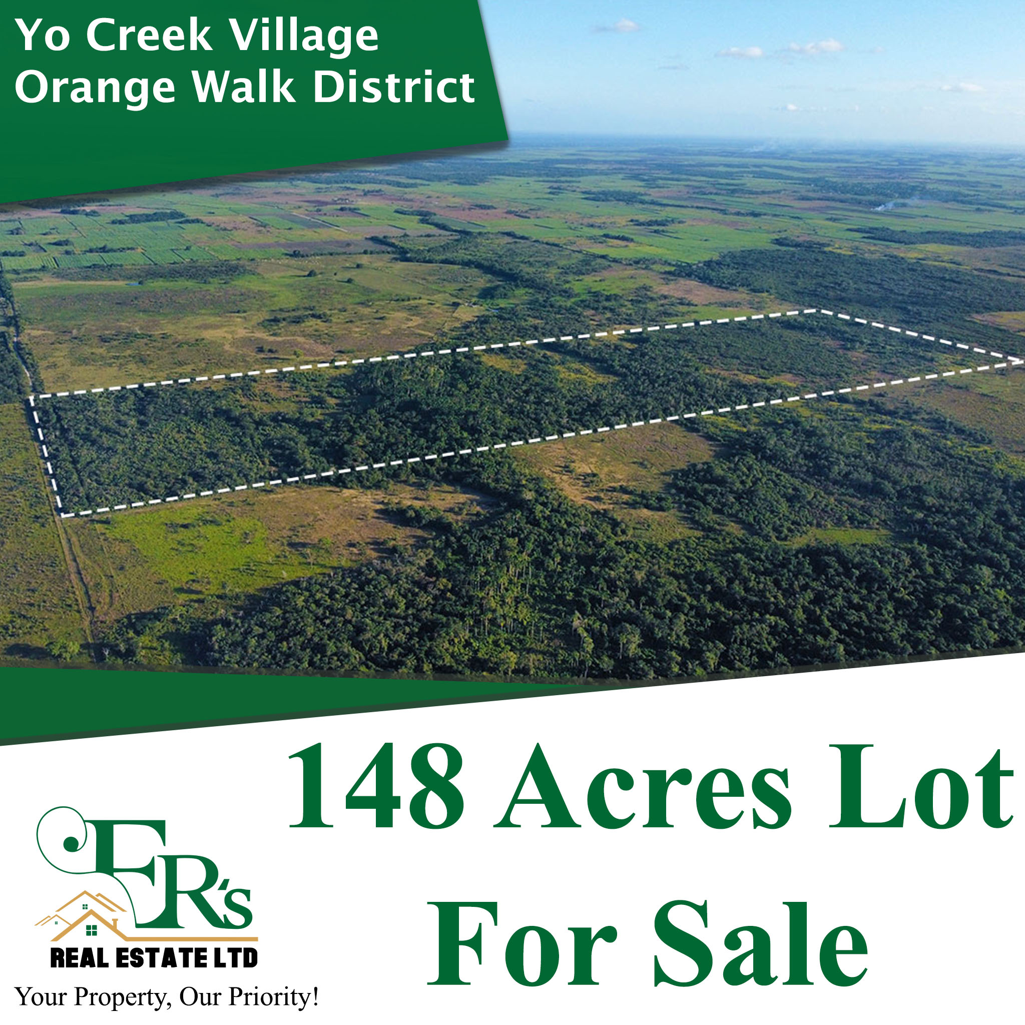 148 Acres Lot in Yo Creek Village, Orange Walk