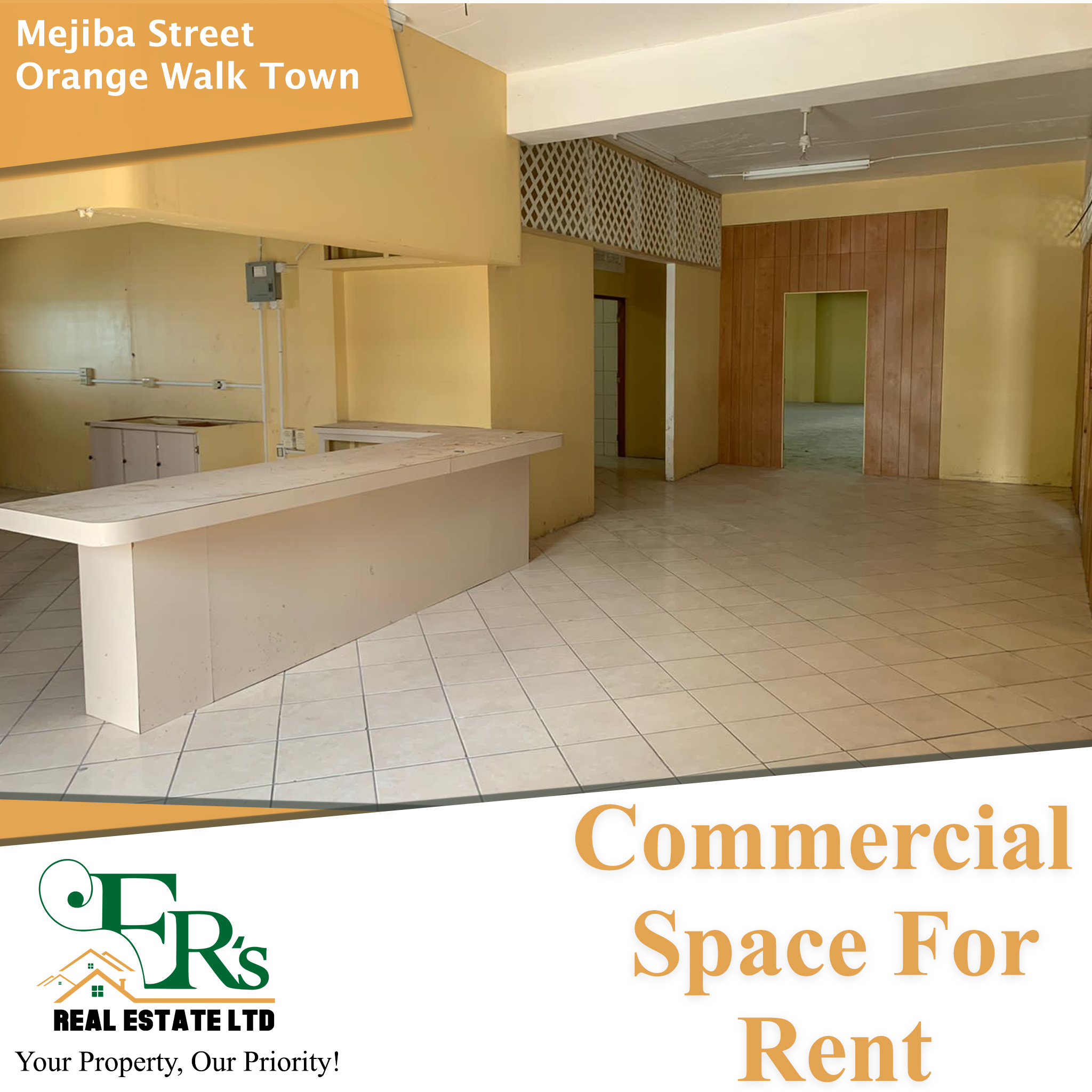 Commercial Space for Rent In Orange Walk Town