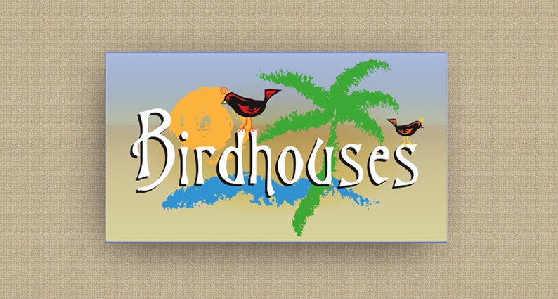 Birdhouses Caye Caulker - Belize, Central America